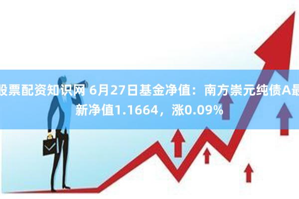 股票配资知识网 6月27日基金净值：南方崇元纯债A最新净值1.1664，涨0.09%