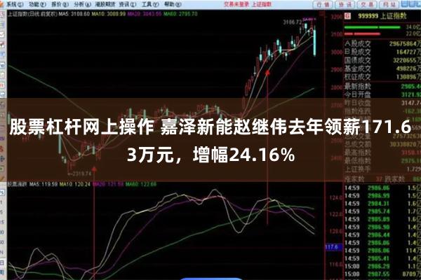 股票杠杆网上操作 嘉泽新能赵继伟去年领薪171.63万元，增幅24.16%