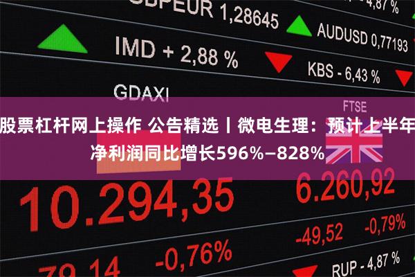 股票杠杆网上操作 公告精选丨微电生理：预计上半年净利润同比增长596%—828%