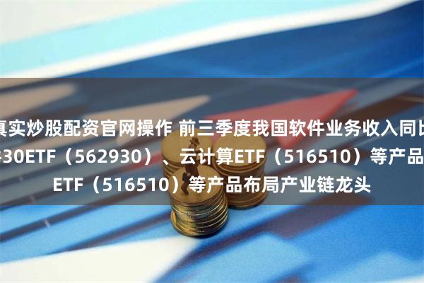 真实炒股配资官网操作 前三季度我国软件业务收入同比增超10%，软件30ETF（562930）、云计算ETF（516510）等产品布局产业链龙头